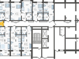 Продается 2-комнатная квартира ЖК Кислород, корпус 2, 49.07  м², 17360966 рублей