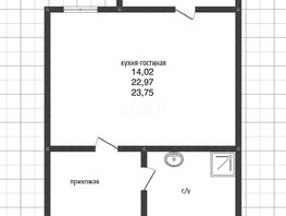 Продается Студия ЖК Гулливер, литера 1, 23.75  м², 3399000 рублей