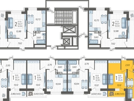 Продается 1-комнатная квартира ЖК Смородина, литера 11, 35.2  м², 5505280 рублей