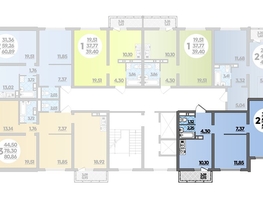 Продается 2-комнатная квартира ЖК Город у моря, литер 19, 57.63  м², 8183999 рублей