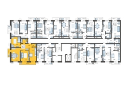 Продается 3-комнатная квартира ЖК Небо, литера 2, 80.3  м², 11001100 рублей