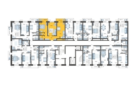 Продается 2-комнатная квартира ЖК Небо, литера 2, 58.5  м², 8482500 рублей