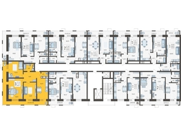 Продается 3-комнатная квартира ЖК Небо, литера 4, 84.1  м², 11689900 рублей