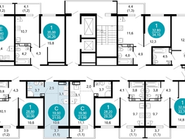 Продается 1-комнатная квартира ЖК Лестория, дом 1, 21  м², 12660900 рублей