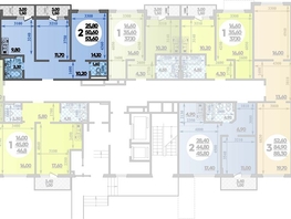 Продается 2-комнатная квартира ЖК Парк у дома, литера 8.3, 53.6  м², 9229920 рублей