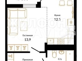 Продается 1-комнатная квартира Акаций ул, 39  м², 12400000 рублей