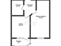 Продается 1-комнатная квартира ЖК Достояние, литера 10, 32.3  м², 5360000 рублей