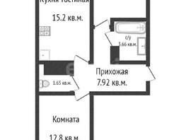 Продается 2-комнатная квартира Петра Метальникова ул, 54.2  м², 6600000 рублей