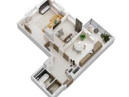 Продается 2-комнатная квартира ЖК Золотой Берег, литер 2, 59.14  м&sup2;, 11603268 рублей