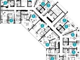 Продается 3-комнатная квартира АО Нескучный сад, корпус 1, 60.9 м², 59103450 рублей
