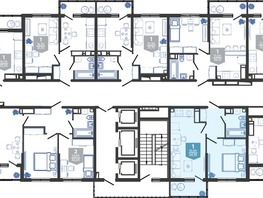 Продается 1-комнатная квартира ЖК Облака-3, дом 1, 40.1 м², 7801455 рублей