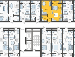 Продается 1-комнатная квартира ЖК Кислород, корпус 13, 38.1 м², 16065700 рублей