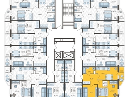 Продается 2-комнатная квартира ЖК Зеленодар, литера 7, 62.5 м², 7437500 рублей