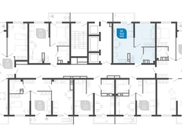 Продается 1-комнатная квартира ЖК Облака-2, блок секция 4-8, 39.7 м², 8444190 рублей