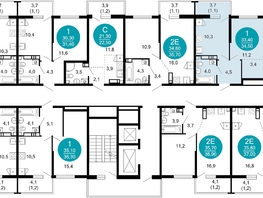 Продается 1-комнатная квартира ЖК Лестория, дом 2, 34.5 м², 19030200 рублей