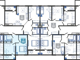 Продается 1-комнатная квартира ЖК Облака-3, дом 1, 32.3 м², 7422540 рублей