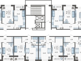 Продается 2-комнатная квартира ЖК Смородина, литера 14, 51.79 м², 6794848 рублей