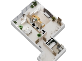 Продается 1-комнатная квартира ЖК Золотой Берег, литер 4, 53.55 м², 10870650 рублей