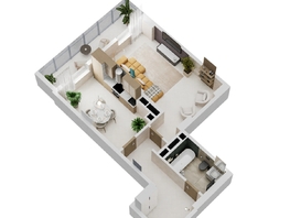 Продается 1-комнатная квартира ЖК Золотой Берег, литер 6, 53.93 м², 11487090 рублей