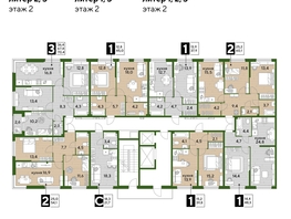 Продается 1-комнатная квартира ЖК DOGMA PARK (Догма парк), литера 2, 37.3  м², 6769950 рублей