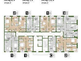 Продается 1-комнатная квартира ЖК DOGMA PARK (Догма парк), литера 2, 39.7  м², 7070571 рублей