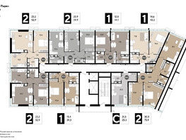 Продается 1-комнатная квартира ЖК DOGMA PARK (Догма парк), литера 13, 42.2 м², 7849201 рублей