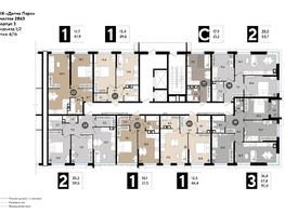 Продается 1-комнатная квартира ЖК DOGMA PARK (Догма парк), литера 16, 47.9 м², 7036606 рублей