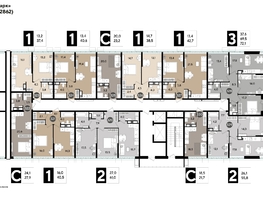 Продается 1-комнатная квартира ЖК DOGMA PARK (Догма парк), литера 17, 41.2  м², 7341841 рублей