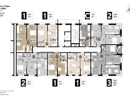 Продается 1-комнатная квартира ЖК DOGMA PARK (Догма парк), литера 18, 47.7  м², 7072670 рублей