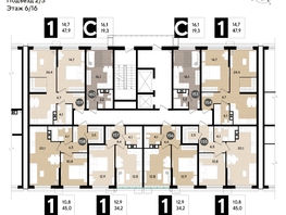 Продается 1-комнатная квартира ЖК DOGMA PARK (Догма парк), литера 18, 45  м², 7051590 рублей