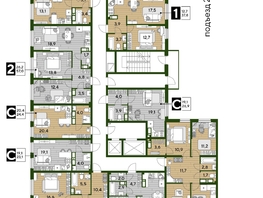 Продается 2-комнатная квартира ЖК DOGMA PARK (Догма парк), литера 22, 57  м², 7633440 рублей