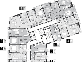 Продается 3-комнатная квартира ЖК Парк Победы 2, литера 19, 89.6 м², 12615680 рублей