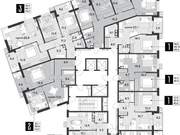 Продается 3-комнатная квартира ЖК Парк Победы 2, литера 21, 83.7 м², 11667780 рублей