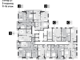 Продается 2-комнатная квартира ЖК Парк Победы 2, литера 21, 67.6 м², 10822760 рублей