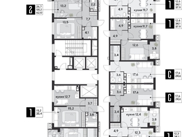 Продается 2-комнатная квартира ЖК Парк Победы 2, литера 28, 63.1 м², 10310540 рублей