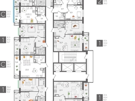 Продается 2-комнатная квартира ЖК Рекорд 2, литера 5, 68.7 м², 13753740 рублей