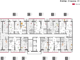 Продается 2-комнатная квартира ЖК Рекорд 2, литера 2, 66.9 м², 14376811 рублей
