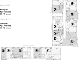 Продается 1-комнатная квартира ЖК Самолет, литера 52, 43.9  м², 7326910 рублей