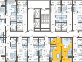 Продается 1-комнатная квартира ЖК Кислород, корпус 2, 39.1 м², 16226500 рублей