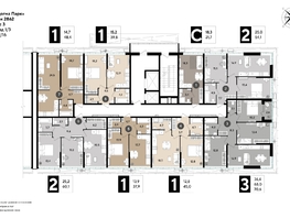 Продается 2-комнатная квартира ЖК DOGMA PARK (Догма парк), литера 19, 59.3  м², 9108480 рублей