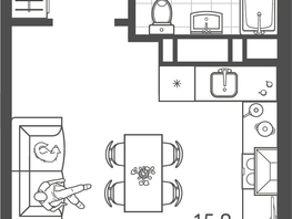 Продается Студия ЖК Все Свои VIP, литера 8, 25.25  м², 7070000 рублей