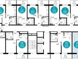 Продается 1-комнатная квартира ЖК Флора, 4 этап, 36.7 м², 12672510 рублей