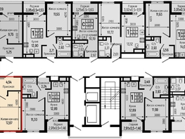 Продается 1-комнатная квартира ЖК Botanica Hills (Ботаника Хилс), лит 1, 38.39 м², 12365000 рублей