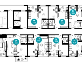 Продается 1-комнатная квартира АО Нескучный сад, корпус 1, 32.1 м², 32022600 рублей