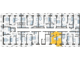 Продается 1-комнатная квартира ЖК Небо, литера 5, 42.1 м², 7881840 рублей
