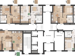Продается 1-комнатная квартира ЖК Мята, 32.8  м², 6428800 рублей