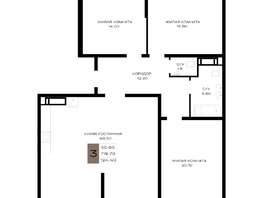 Продается 3-комнатная квартира ЖК Сердце, 124.4  м², 46028000 рублей