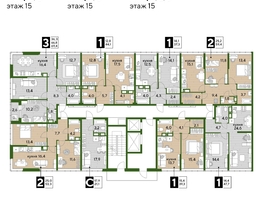 Продается 1-комнатная квартира ЖК DOGMA PARK (Догма парк), литера 3, 38.9  м², 7107030 рублей