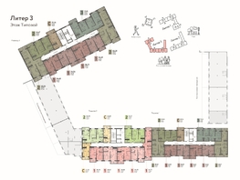 Продается 2-комнатная квартира ЖК Теплые Края, 1 очередь литер 3, 56.97 м², 7520040 рублей
