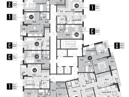 Продается 3-комнатная квартира ЖК Парк Победы 2, литера 6, 89.6  м², 11029760 рублей